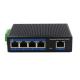 Unmanaged Industrial Switch DC48V 5 Port Unmanaged Ethernet Switch Powered Unmanaged POE Switch
