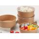 750ML MICROWAVABLE DISPOSABLE KRAFT SOUP BOWLS BIODEGRADABLE SALAD BOWLS FOR TAKE AWAY FOOD CONTAINER