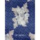 Fire Retardant Tricot Knit Fabric 75gsm Stretch Blue Color