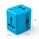 Customized Travel Power Adapter With 4 USB And Type C Electrical Plug Socket 250V