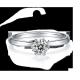 925 Sterling Silver Moissanite Diamond Rings For Wedding Engagement
