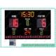 Remote Electronic Basketball Scoreboard , Led Scrolling Message For Sponsor Advertising
