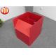 Eco Friendly Corrugated Plastic Packaging Boxes Red Non Toxic