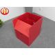 Eco Friendly Corrugated Plastic Packaging Boxes Red Non Toxic
