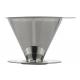 Stainless Pour Over Coffee Dripper Reusable Manual Drip Brewer With Cone Filter