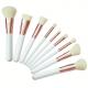 Beige Hair Color Density Soft Cosmetic Brushes Set For Natural Makeup