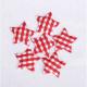 Hair Accessories Ultrasonic Embossing Flowers Crafts Gingham Star 4.8cm