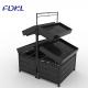 Black Color Fruit And Vegetable Rack Corrosion Protection For Supermarket