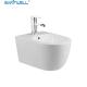 Wholesale Bathroom WC pan White Wall Hung Bidet 490*370*300 mm size Floor mounted bidet