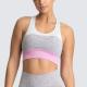 Back-to-back color seamless knitting breathable sports underwear lady speed yoga vest running fitness bra lady
