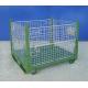 Zinc Plated Collapsible Wire Container Wines Industry Wire Mesh Cage