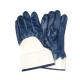 N51002-J/N51002-I Heavy Duty Canvas Cuff Blue Nitrile Coated Working Glove for Industrial