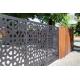 Villa Garden Decoration Powder Coated Laser Cut Screen Aluminum Garden Fence Panels