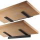 Invisible Brackets for Floating Wood Shelves L-shaped Floating Shelf Brackets