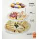 Fruit Three Tier Serving Tray Twistfold Cake Party Plates ECO Friendly
