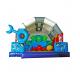 Inflatable Round Circle Obstacles Course Bouncy Castle 5*4*4m