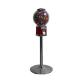 Metal body Red color Warranty 1 year Finished chrome 1~6 coins operated  candy vending machine