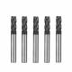 150mm Length Square HRC55 Mold Steel End Mills 4 Flutes Solid Carbide