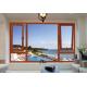 Luxury Homes Wood Aluminium Windows Environment Protective Easy To Install