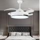Metal LED Ceiling Light With Fan Acrylic Retractable Blades