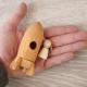 Multifunctional Wooden Rocket Toy , Wooden Activity Rocket With Astronaut Dog