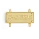 Custom Engraved Logo Label for Handbags Zinc Alloy Gold Metal Personalized Name Plate
