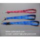 Sublimation transfer print lanyard with plastic breakaway buckle