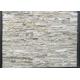 Natural Quartzite Cultured Stone Tile Grey And Beige Color Abrasion Resistance