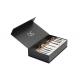 Black Paper Silver Goil Printed Packaging Boxes / Brush Make Up Rigid Box 12 In One Set