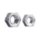 Din 439b M12x1.75 Thread Size Stainless Steel Hex Nut 19mm Wide 6mm High