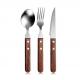 Stainless Steel Cutlery Set   Flatware Set     Wooden handle flatware