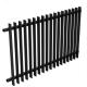 Black Powder Coated Aluminum Fence Rails 5 Foot For Industrial And Educational Applications
