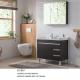 Custom Floor Mounted Bathroom Cabinets Easy Clean Environment Friendly For Decor
