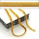 Korean Fishbone chain New Trendy Suitable for men and women Jewelry 18K Real Gold Plated