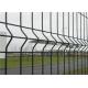 PVC Coated Highway Triangle Bending Fence Panel 3D Curved Mesh Panel For Garden