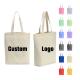 Personalised Canvas Tote Beach Bag Pocket Zipper Cotton For Women