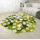 Irregular Polyester Fiber Bedroom Floor Carpet Special Style 80*155cm