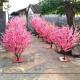 UVG small artificial peach blossom wooden tree wedding reception decorations selling products CHR166