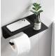 Rustproof Stainless Steel Toilet Paper Dispenser Matte Black Color For Bathroom Washroom
