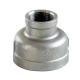 RTS Stainless Steel Reducing Straight Inner Wire Pipe Fitting Female Reduce Socket Coupling Silver