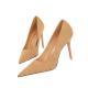 1829-7 European And American Style Fashion Simple Stiletto Super High Heel Suede Shallow Mouth Pointed Sexy Nightclub Sl
