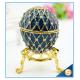 Handmade Enamel metal decorative egg boxes with diamond