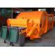 Horizontal Compression 6x4 Hook Lift Garbage Trucks With Hanging Barrel