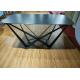 Indoor 40*80*76.5cm Painting Wrought Iron Table