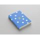 Blue Art Paper Hardcover Lined Notebook With Dotted 80 Sheets