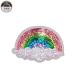 Colorful Rinbow Cloud Reverse Sequin Patch With Pin / Stick / Iron On Backing