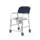 Medical Commode Chair Aluminum Commode Wheel Chair Foldable Elderly With Bedpan