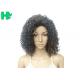 Kinky Curly Short Synthetic Wigs Natural Looking Brown Mixed Black