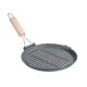27cm Cast Iron Grill Griddle 10inch With Folding Handle ISO9001