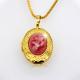 design fashion Vintage Oval Locket Pendants jewelry 18k gold plating Put in solid perfume